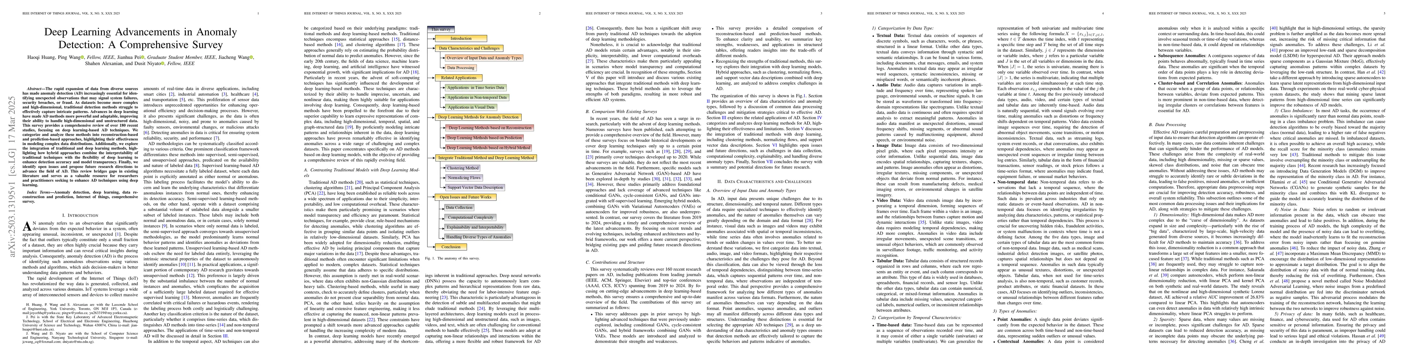 Thumbnail for Deep Learning Advancements in Anomaly Detection: A Comprehensive Survey