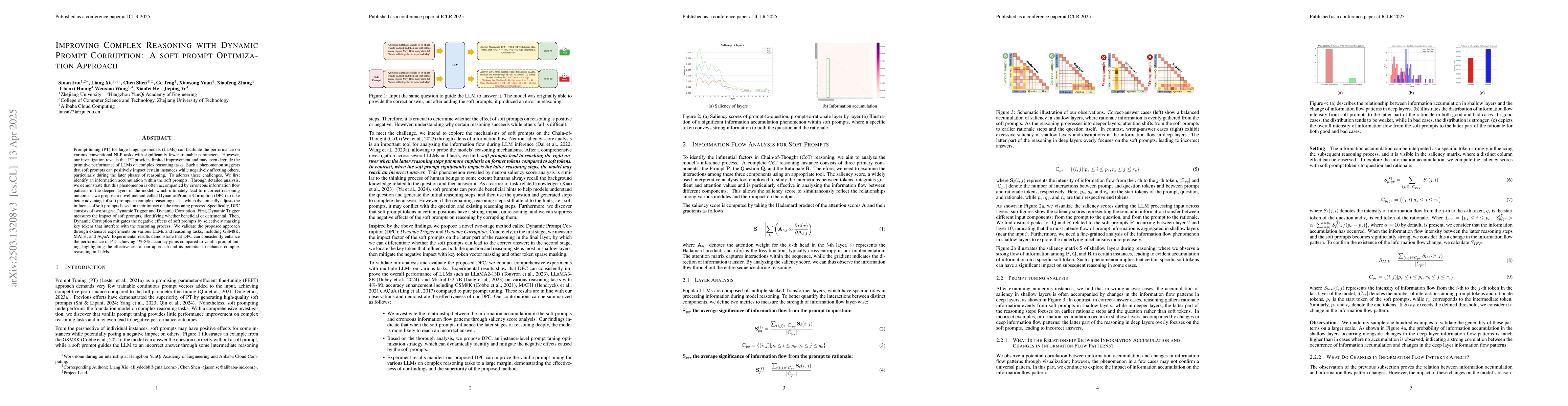 Thumbnail for Improving Complex Reasoning with Dynamic Prompt Corruption: A soft
  prompt Optimization Approach