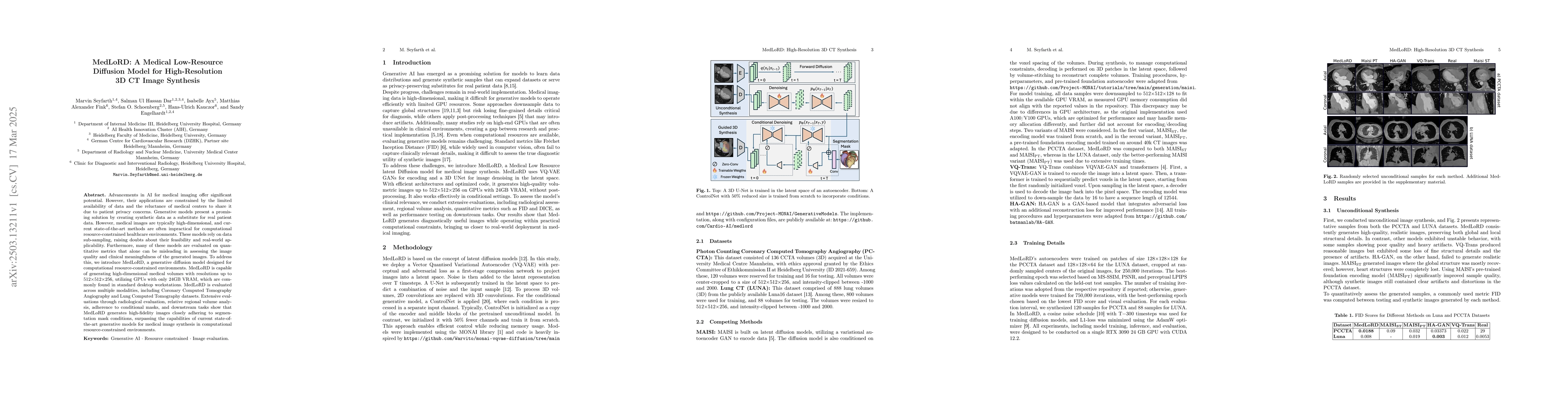 Thumbnail for MedLoRD: A Medical Low-Resource Diffusion Model for High-Resolution 3D
  CT Image Synthesis
