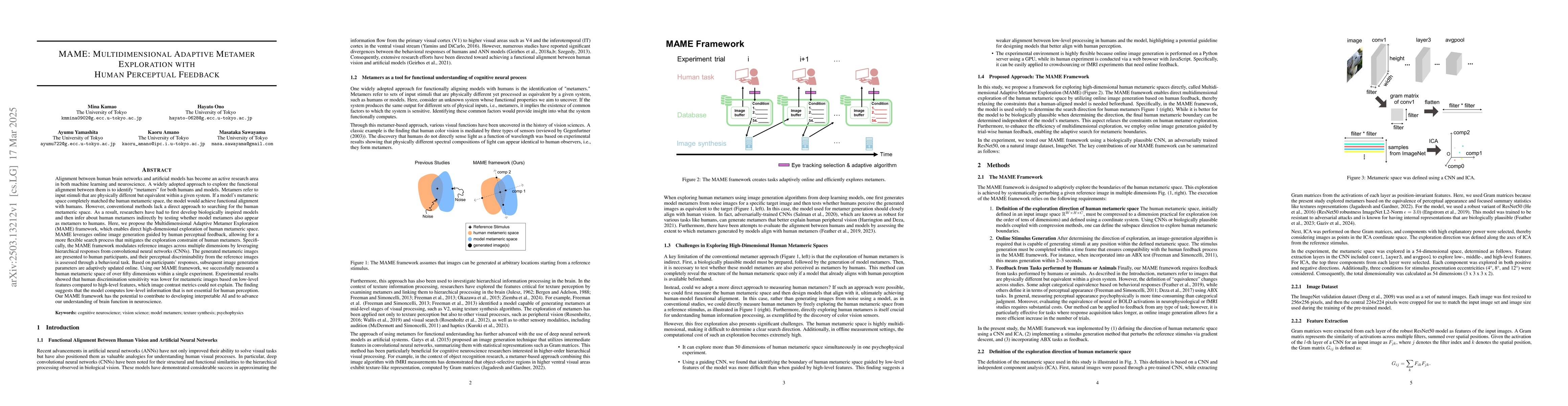 Thumbnail for MAME: Multidimensional Adaptive Metamer Exploration with Human
  Perceptual Feedback