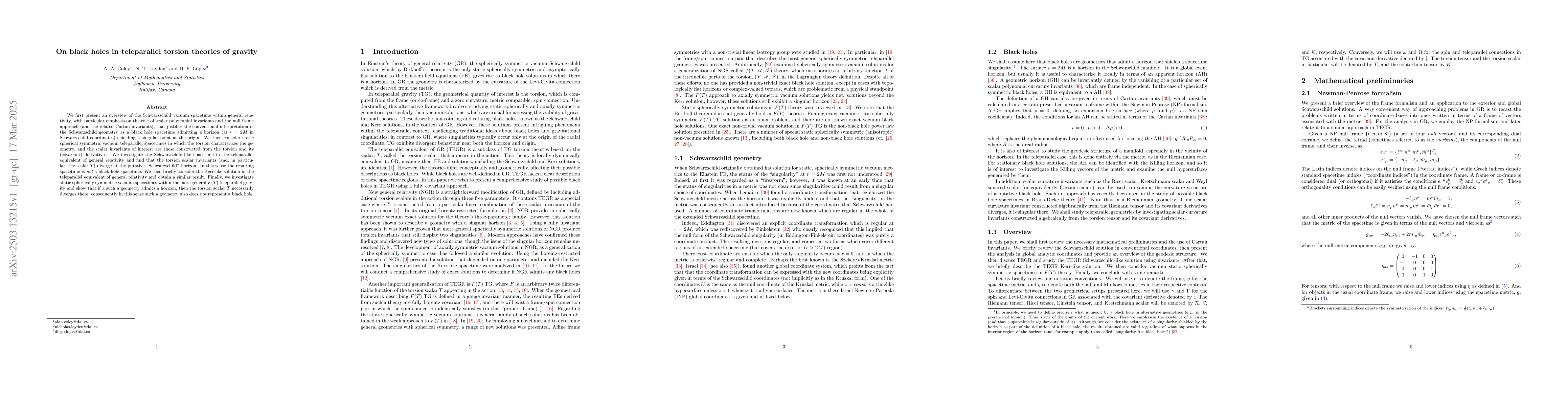 Thumbnail for On black holes in teleparallel torsion theories of gravity