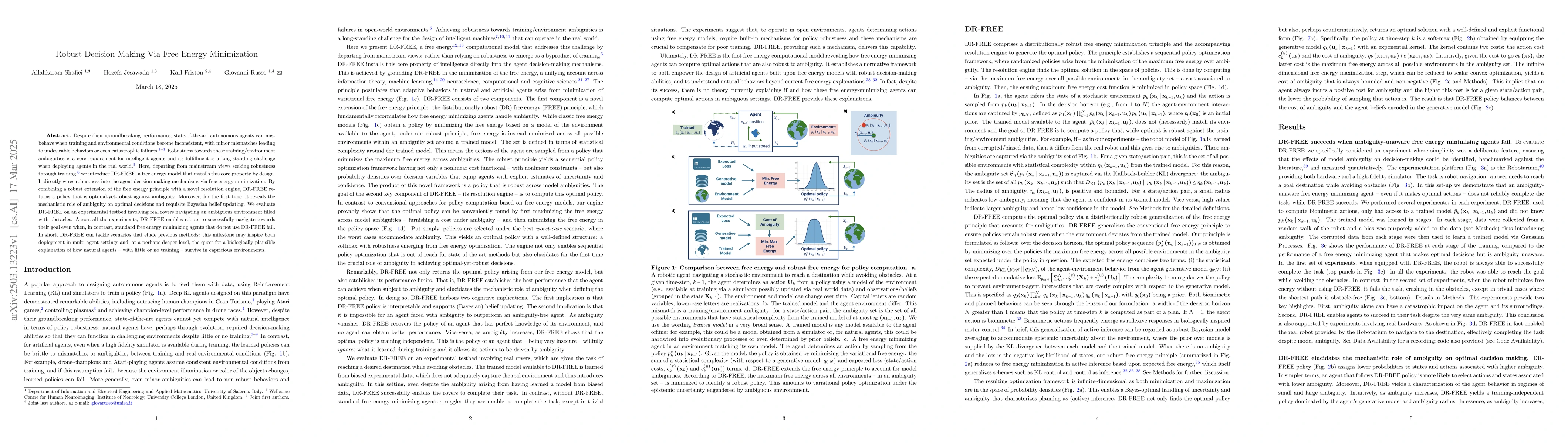 Thumbnail for Robust Decision-Making Via Free Energy Minimization