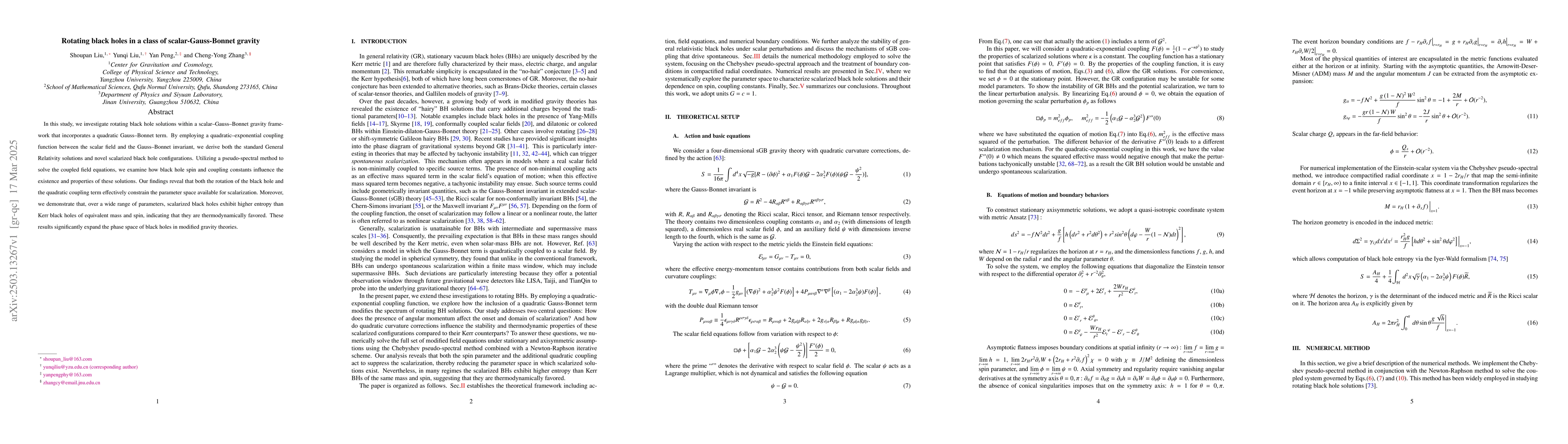 Thumbnail for Rotating black holes in a class of scalar-Gauss-Bonnet gravity