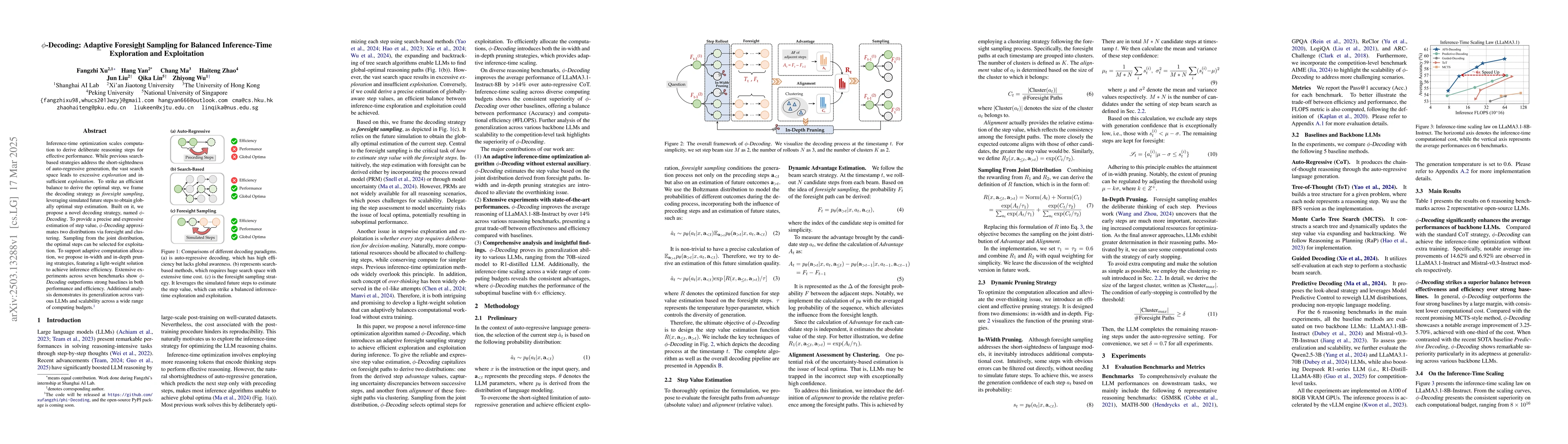 Thumbnail for $φ$-Decoding: Adaptive Foresight Sampling for Balanced Inference-Time
  Exploration and Exploitation