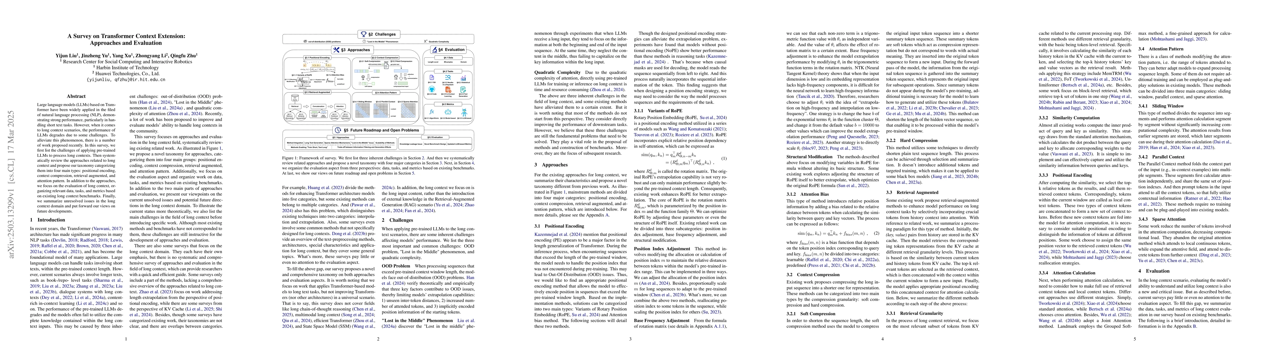 Thumbnail for A Survey on Transformer Context Extension: Approaches and Evaluation