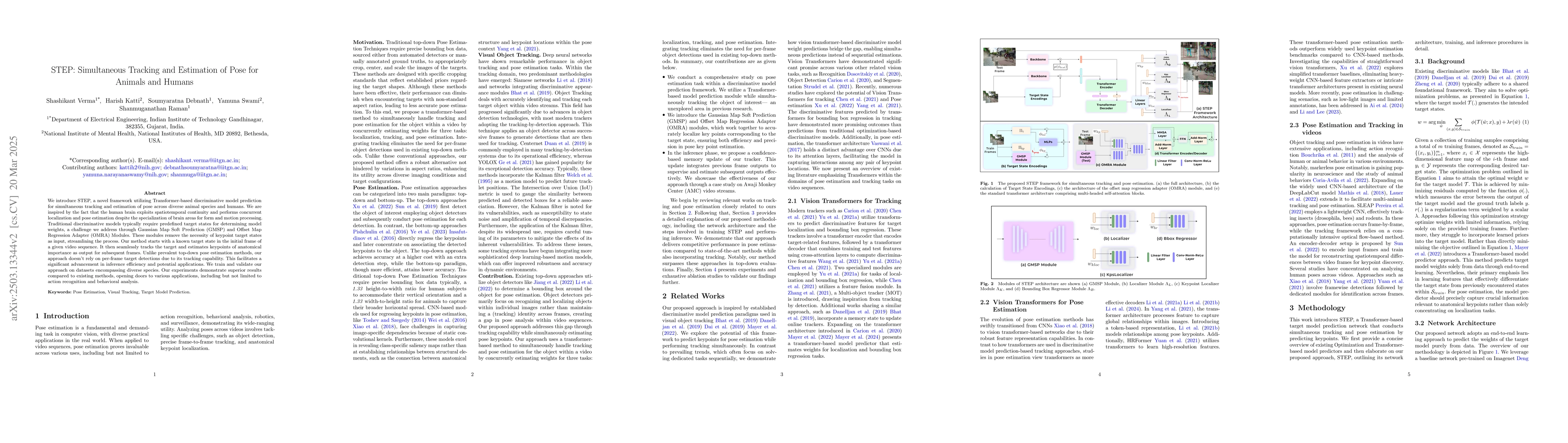Thumbnail for STEP: Simultaneous Tracking and Estimation of Pose for Animals and
  Humans