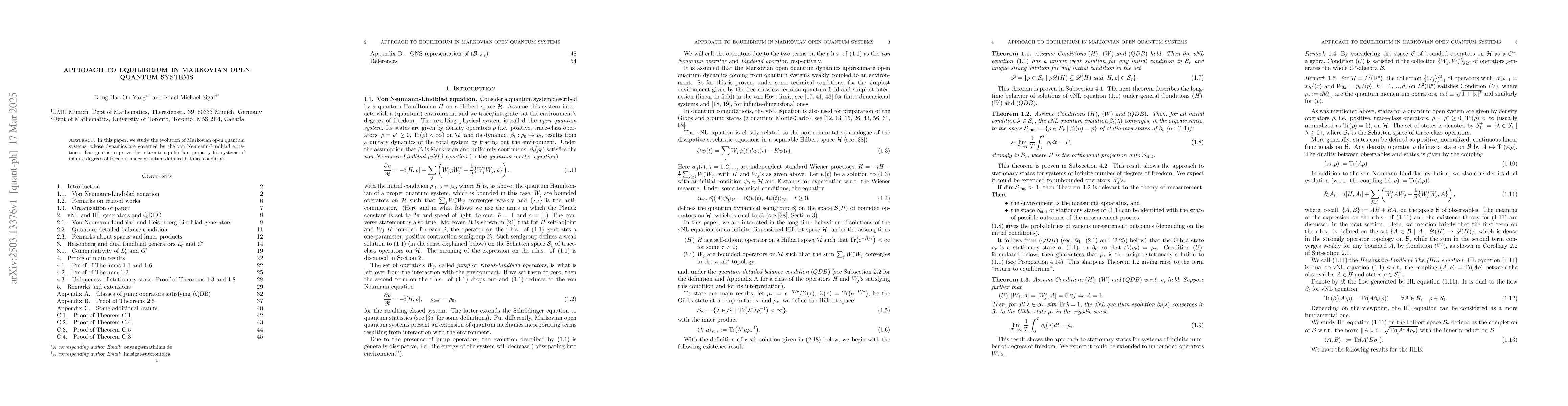 Thumbnail for Approach to equilibrium in Markovian open quantum systems