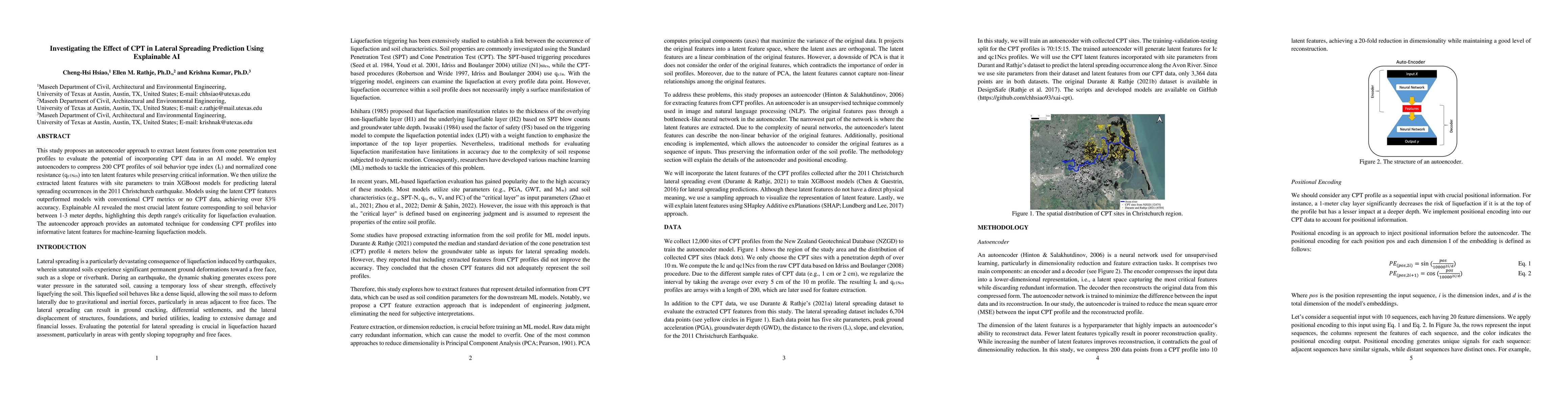 Thumbnail for Investigating the effect of CPT in lateral spreading prediction using
  Explainable AI