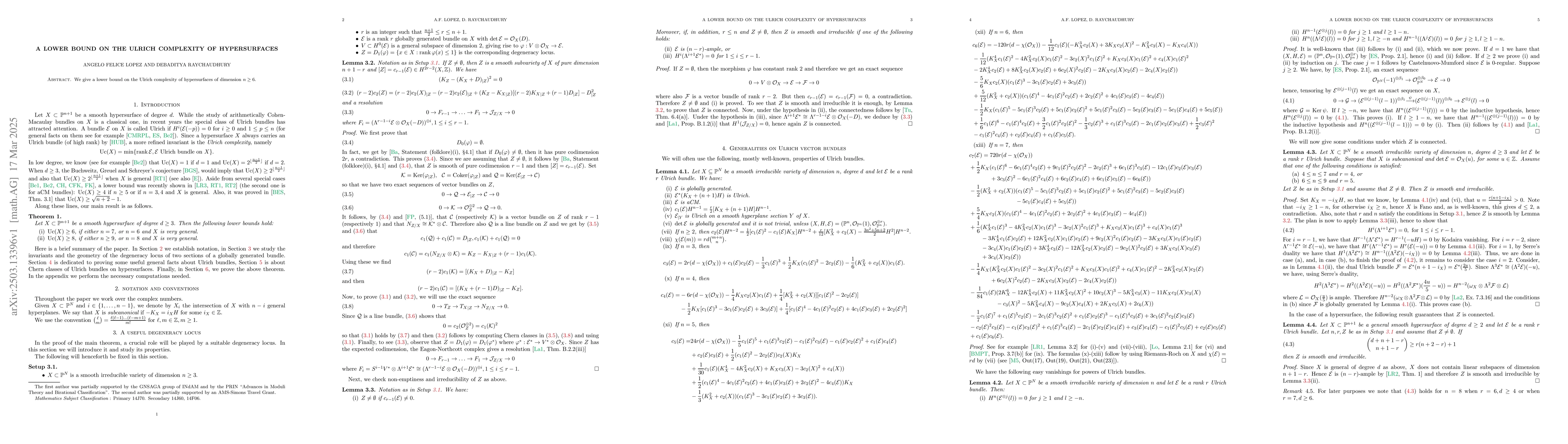 Thumbnail for A lower bound on the Ulrich complexity of hypersurfaces