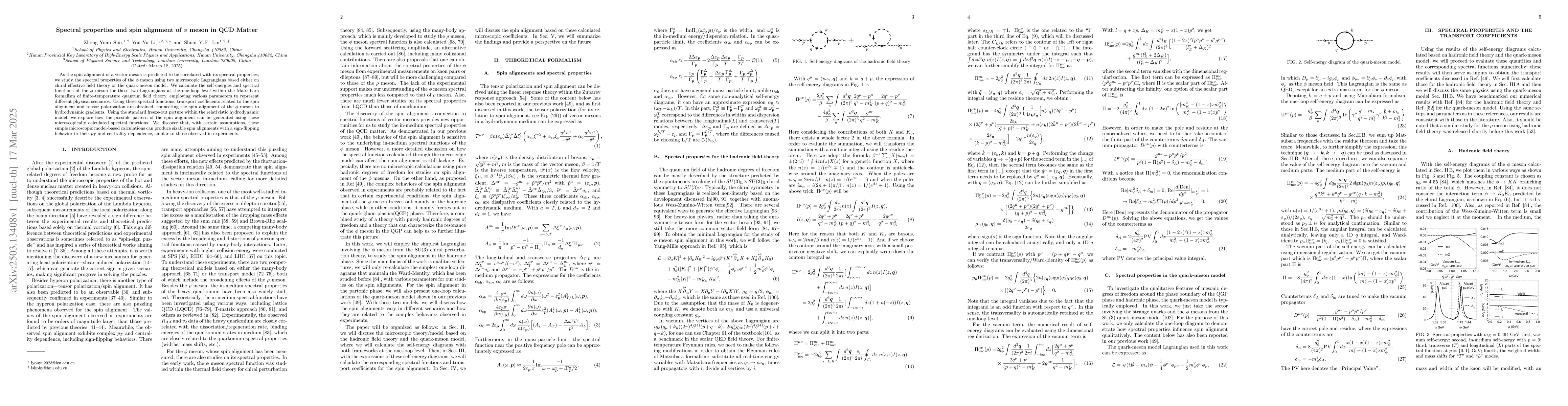 Thumbnail for Spectral properties and spin alignment of $φ$ meson in QCD Matter