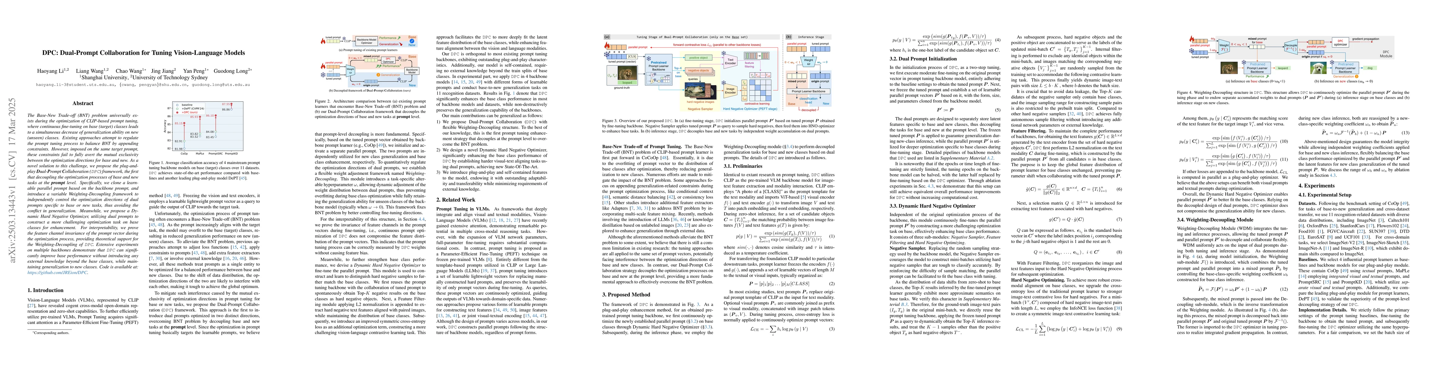 Thumbnail for DPC: Dual-Prompt Collaboration for Tuning Vision-Language Models