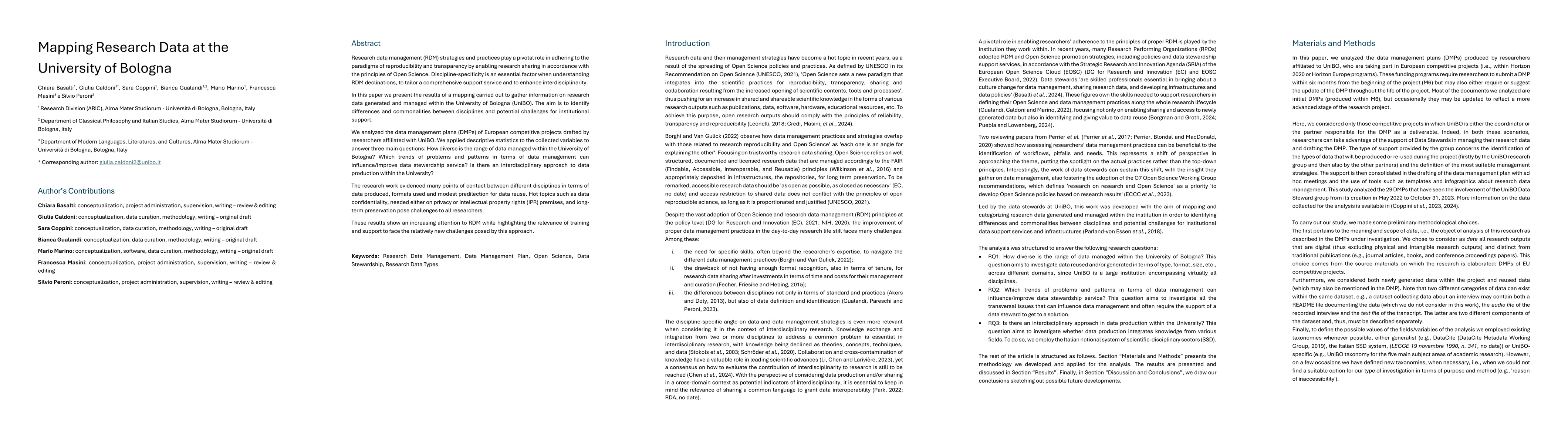 Thumbnail for Mapping Research Data at the University of Bologna
