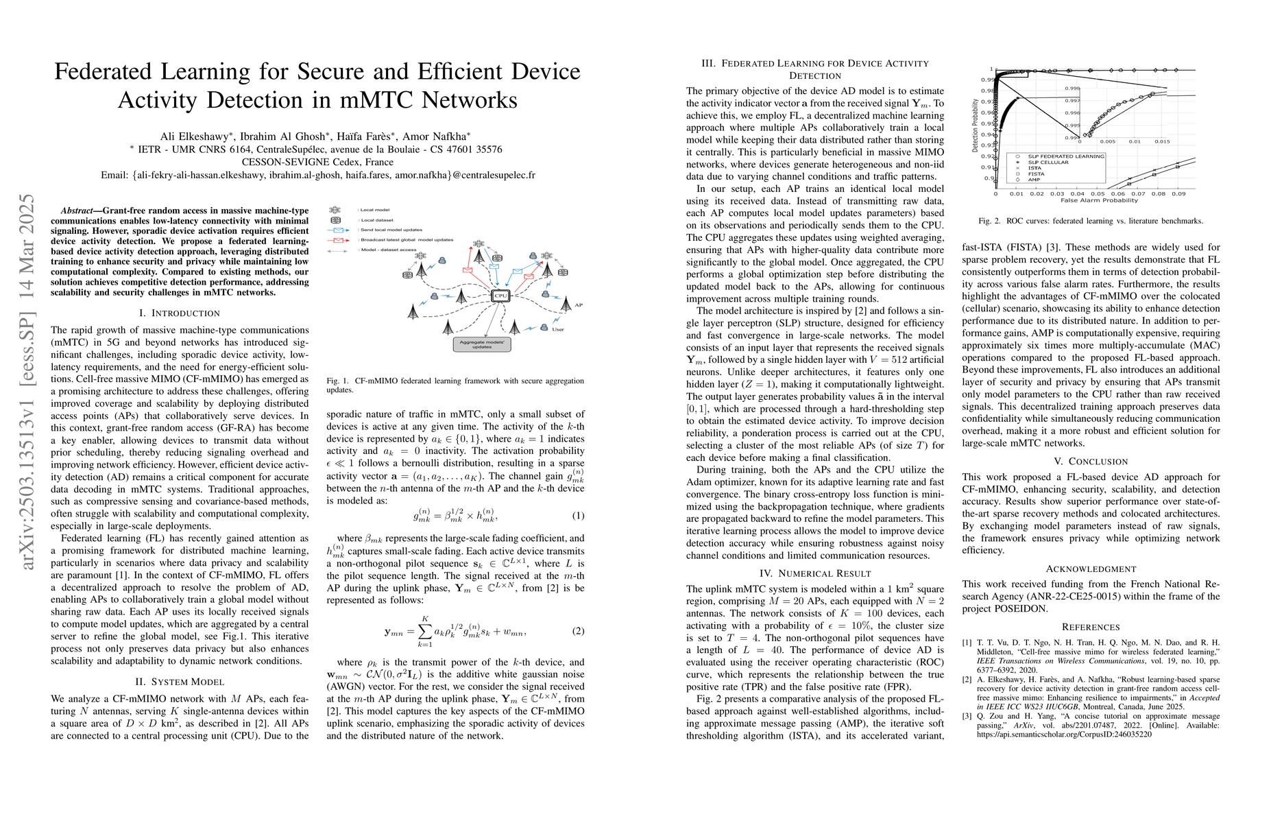 Thumbnail for Federated Learning for Secure and Efficient Device Activity Detection in
  mMTC Networks