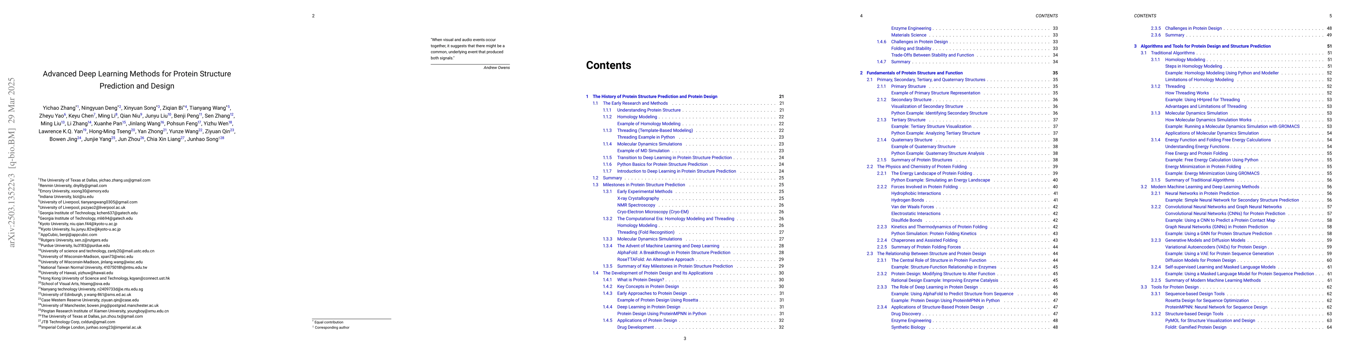 Thumbnail for Advanced Deep Learning Methods for Protein Structure Prediction and
  Design