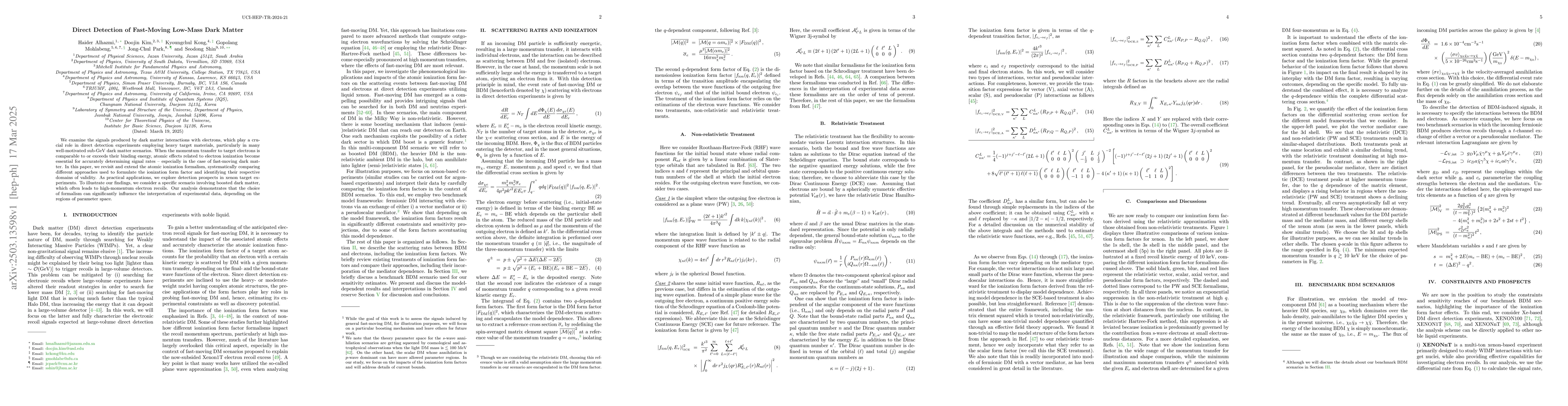 Thumbnail for Direct Detection of Fast-Moving Low-Mass Dark Matter