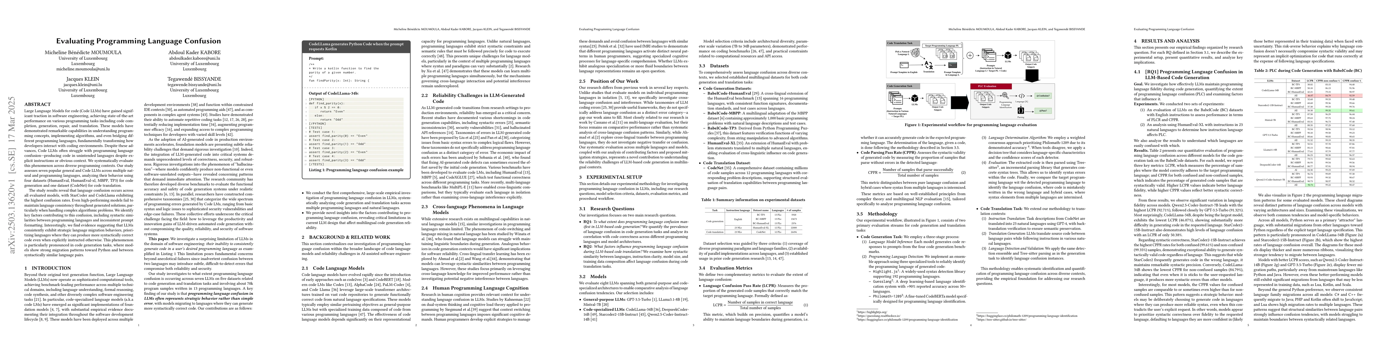Thumbnail for Evaluating Programming Language Confusion