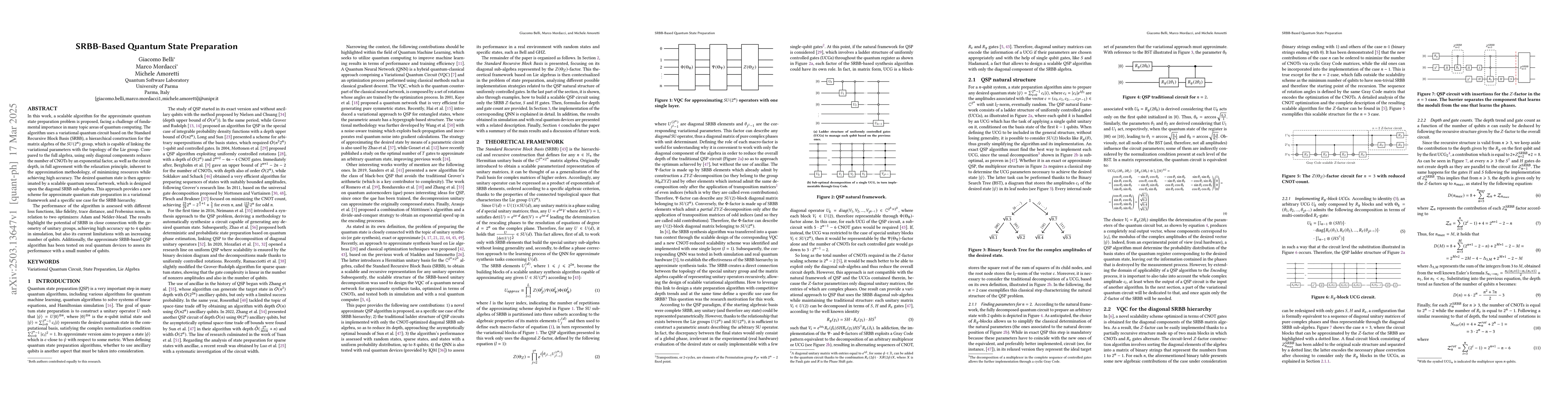 Thumbnail for SRBB-Based Quantum State Preparation