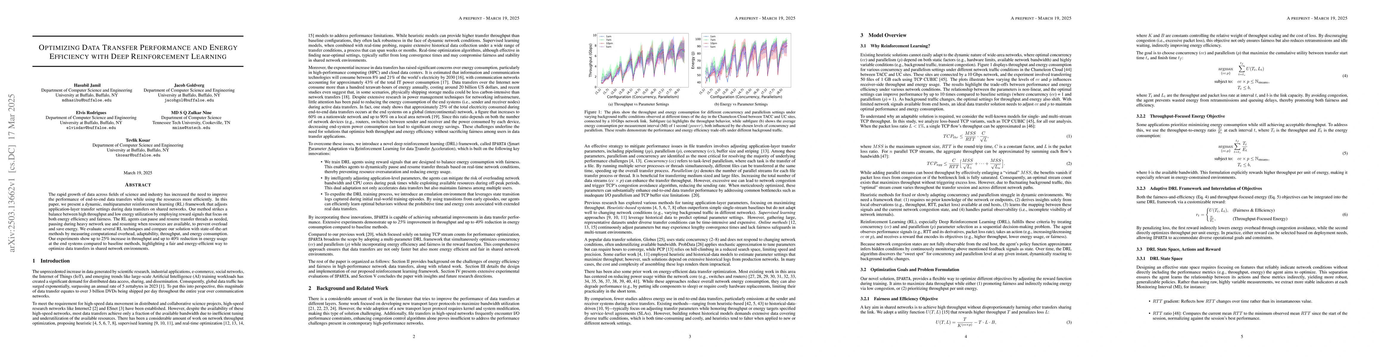 Thumbnail for Optimizing Data Transfer Performance and Energy Efficiency with Deep
  Reinforcement Learning