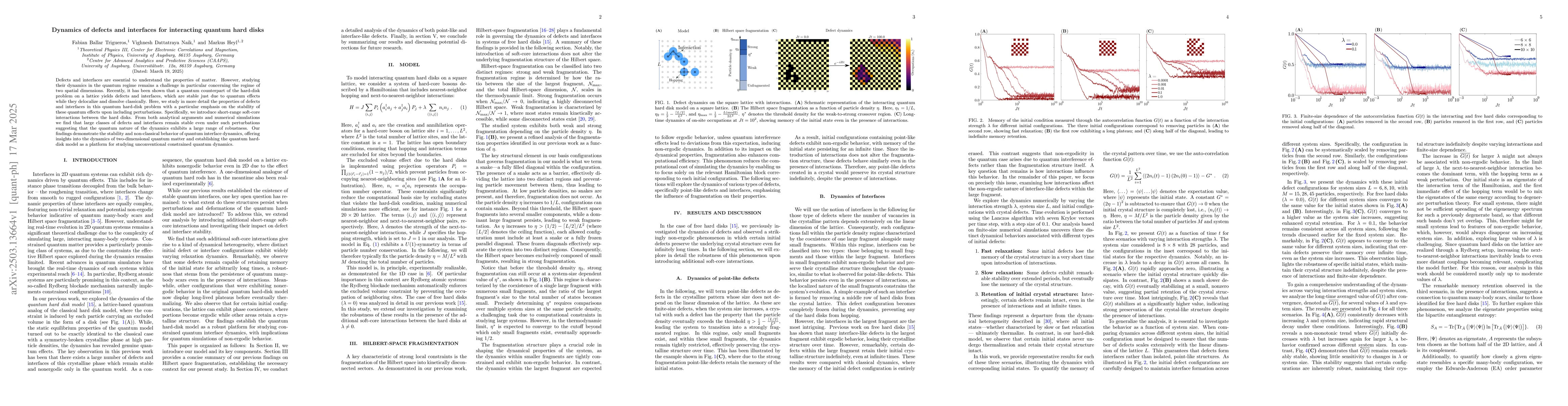 Thumbnail for Dynamics of defects and interfaces for interacting quantum hard disks