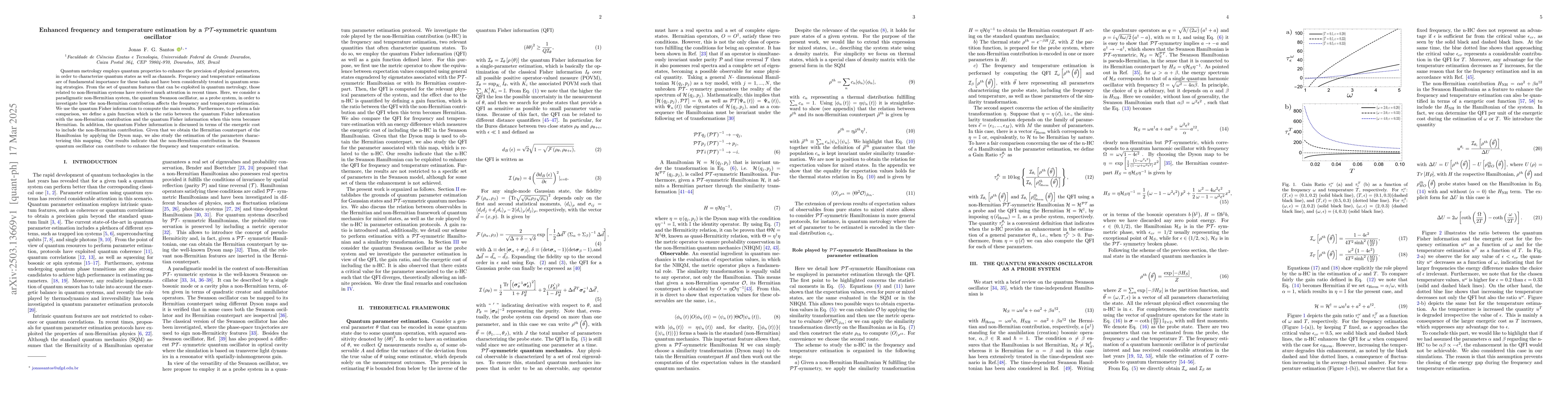 Thumbnail for Enhanced frequency and temperature estimation by a
  $\mathcal{PT}$-symmetric quantum oscillator