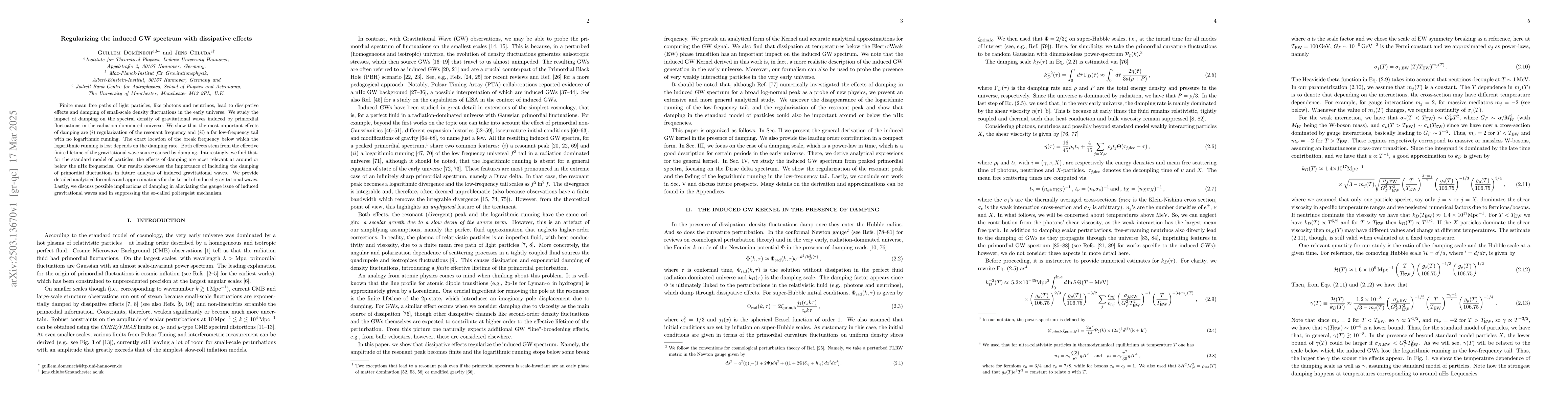Thumbnail for Regularizing the induced GW spectrum with dissipative effects