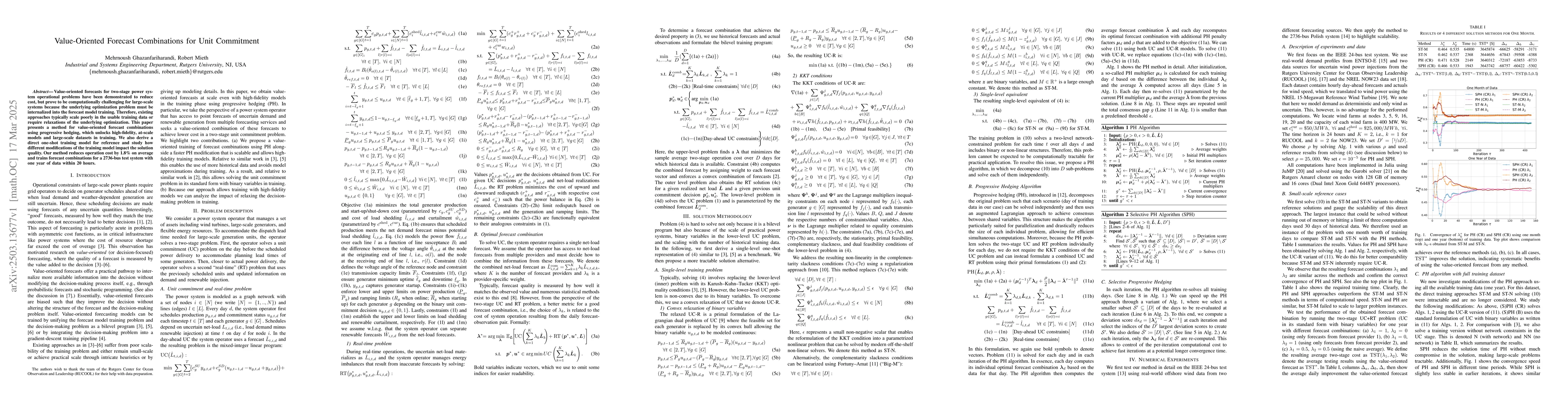 Thumbnail for Value-Oriented Forecast Combinations for Unit Commitment