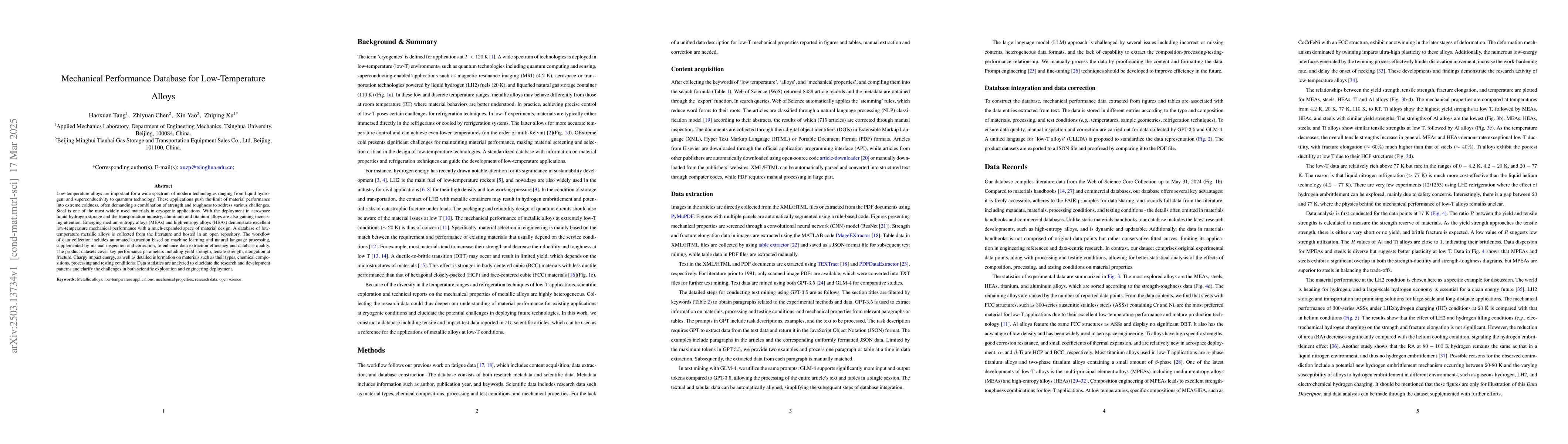 Thumbnail for Mechanical Performance Database for Low-Temperature Alloys
