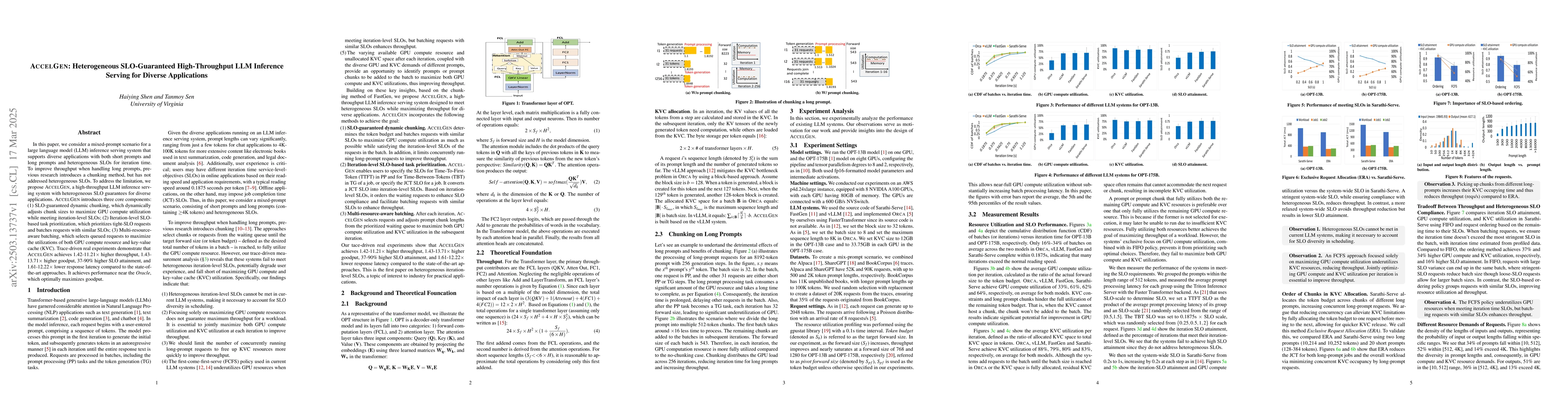 Thumbnail for AccelGen: Heterogeneous SLO-Guaranteed High-Throughput LLM Inference
  Serving for Diverse Applications