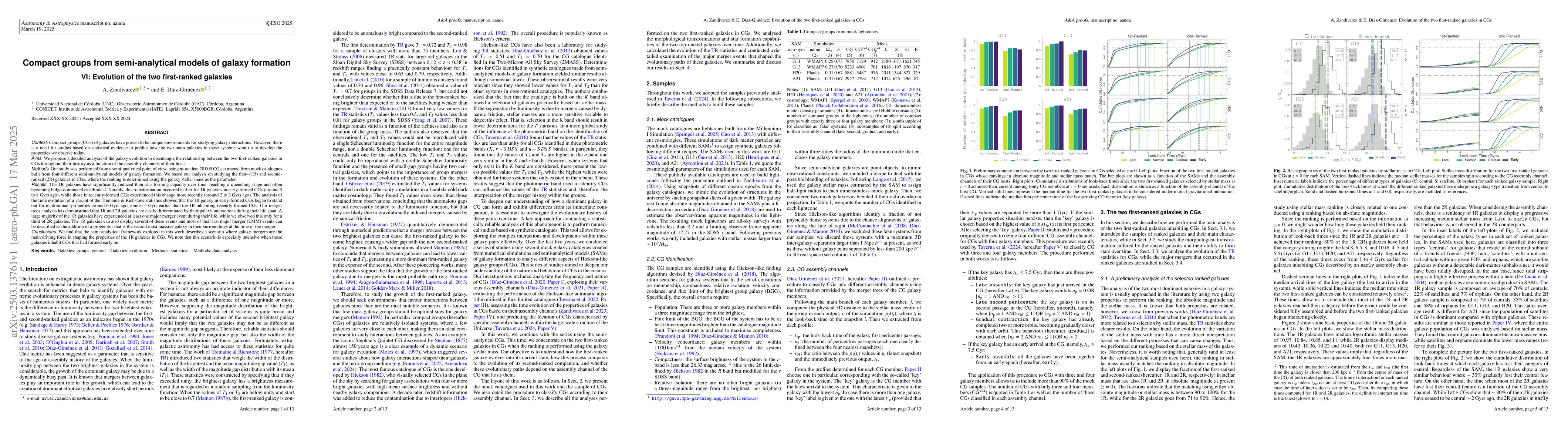 Thumbnail for Compact groups from semi-analytical models of galaxy formation -- VI:
  Evolution of the two first-ranked galaxies
