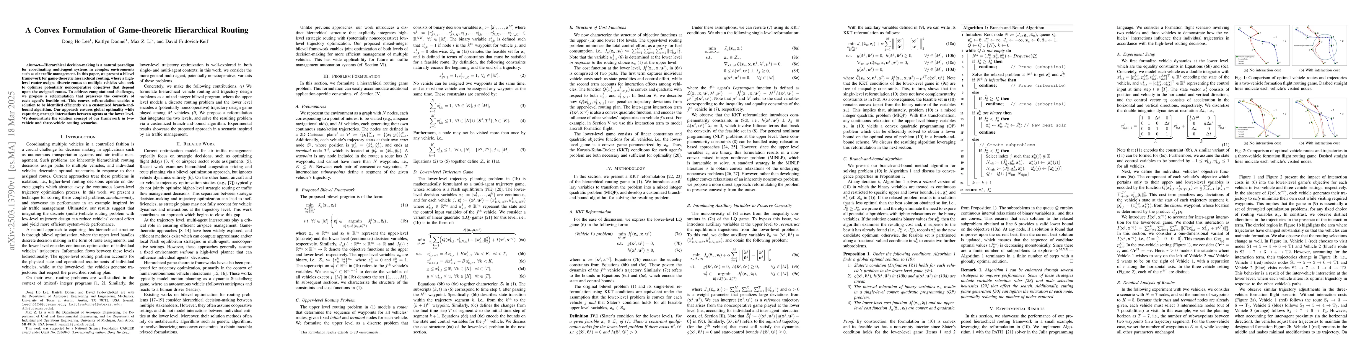 Thumbnail for A Convex Formulation of Game-theoretic Hierarchical Routing