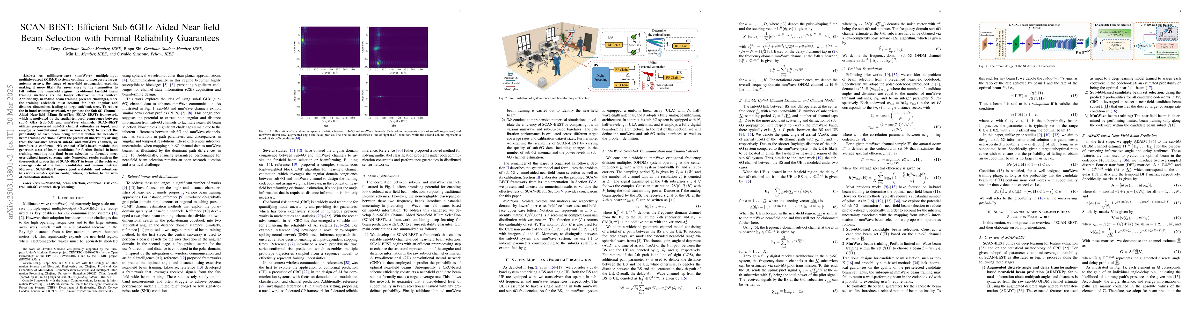 Thumbnail for SCAN-BEST: Efficient Sub-6GHz-Aided Near-field Beam Selection with
  Formal Reliability Guarantees