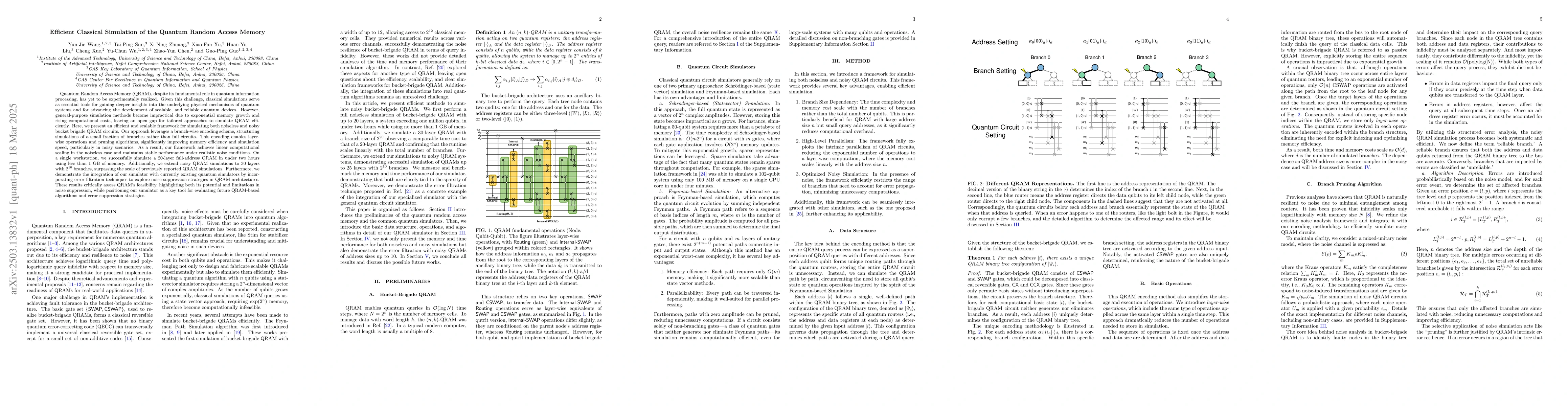 Thumbnail for Efficient Classical Simulation of the Quantum Random Access Memory