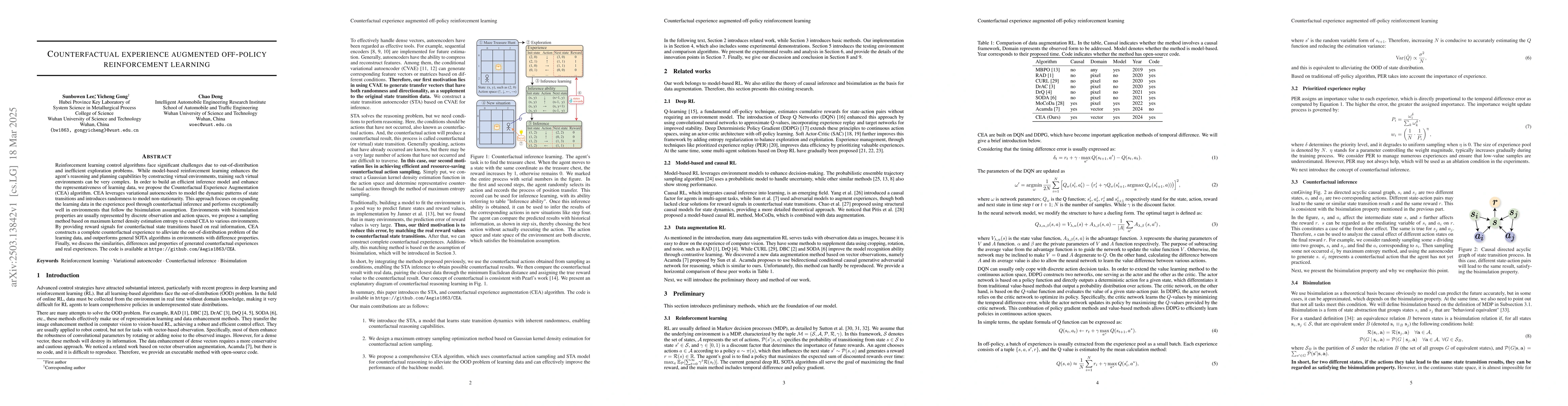 Thumbnail for Counterfactual experience augmented off-policy reinforcement learning
