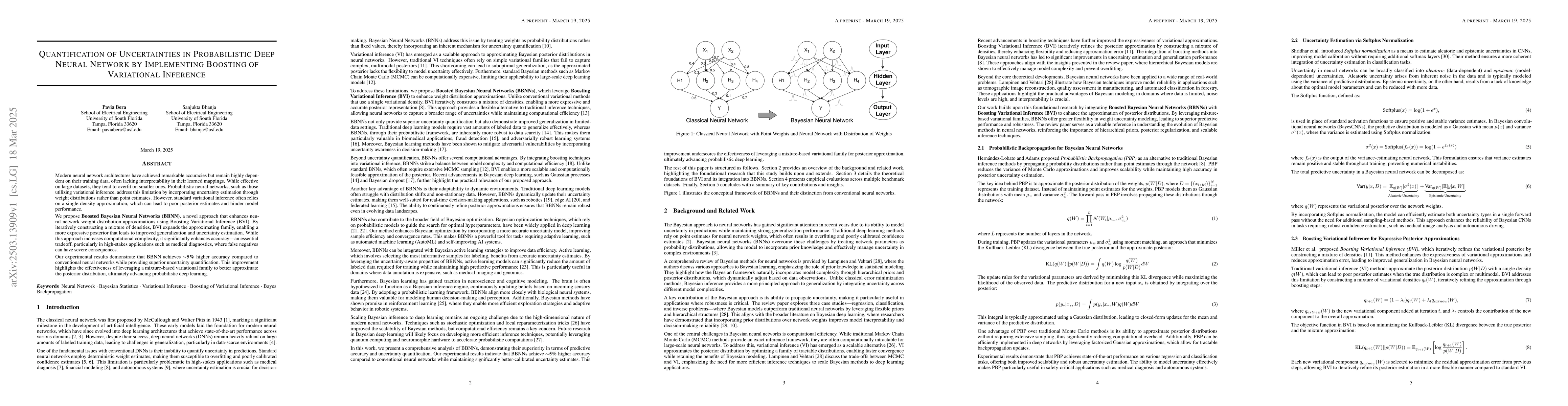 Thumbnail for Quantification of Uncertainties in Probabilistic Deep Neural Network by
  Implementing Boosting of Variational Inference