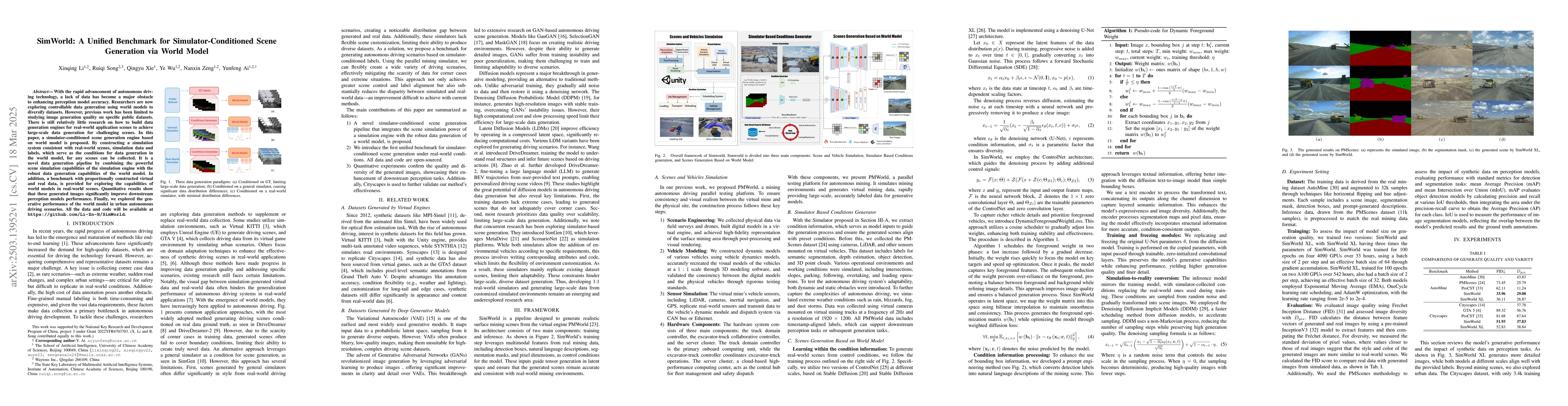 Thumbnail for SimWorld: A Unified Benchmark for Simulator-Conditioned Scene Generation
  via World Model
