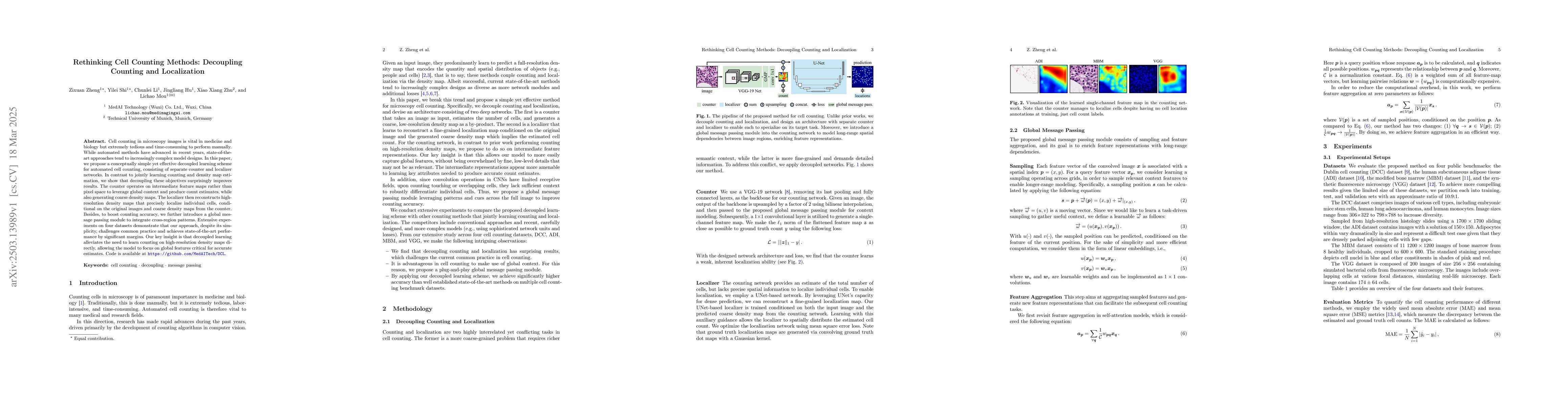 Thumbnail for Rethinking Cell Counting Methods: Decoupling Counting and Localization