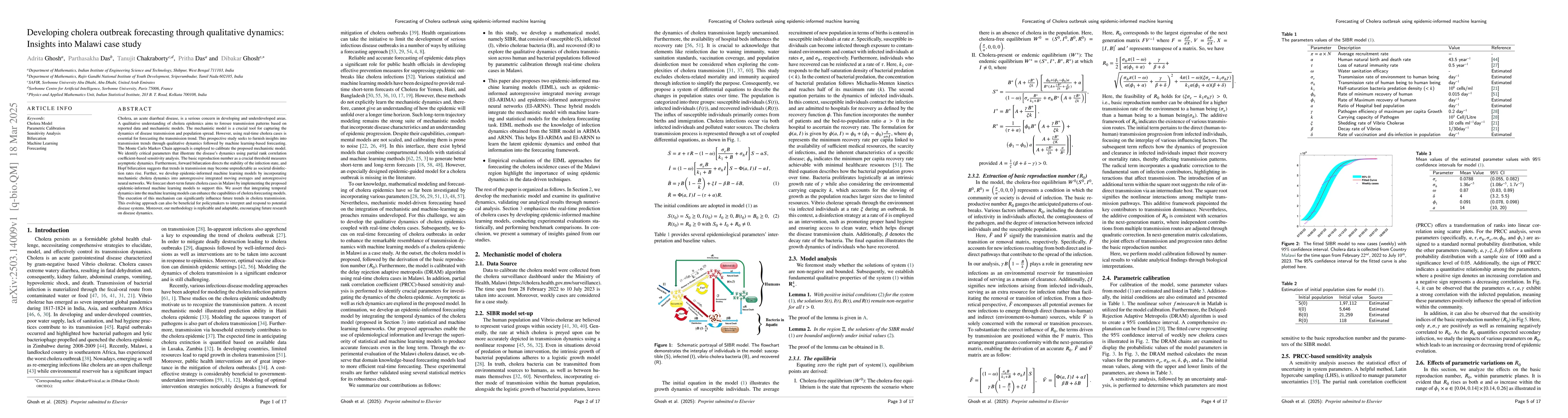 Thumbnail for Developing cholera outbreak forecasting through qualitative dynamics:
  Insights into Malawi case study