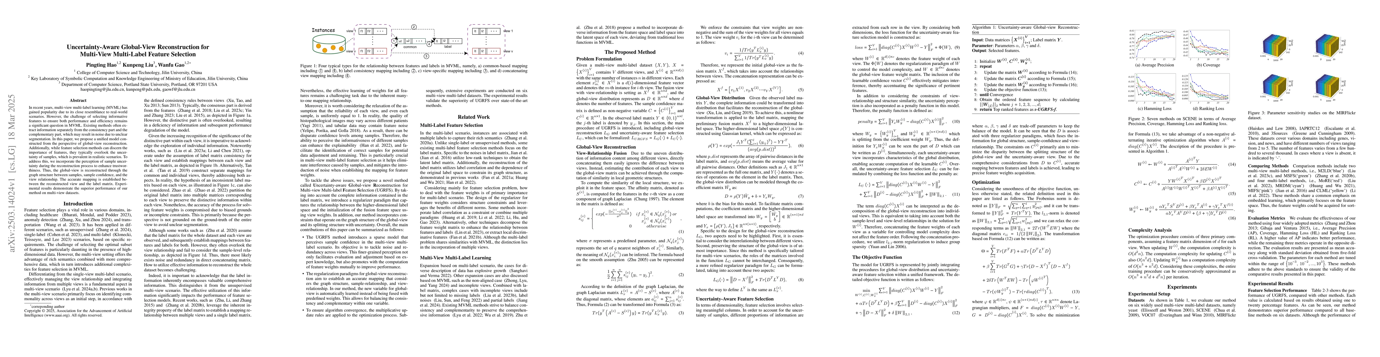 Thumbnail for Uncertainty-Aware Global-View Reconstruction for Multi-View Multi-Label
  Feature Selection