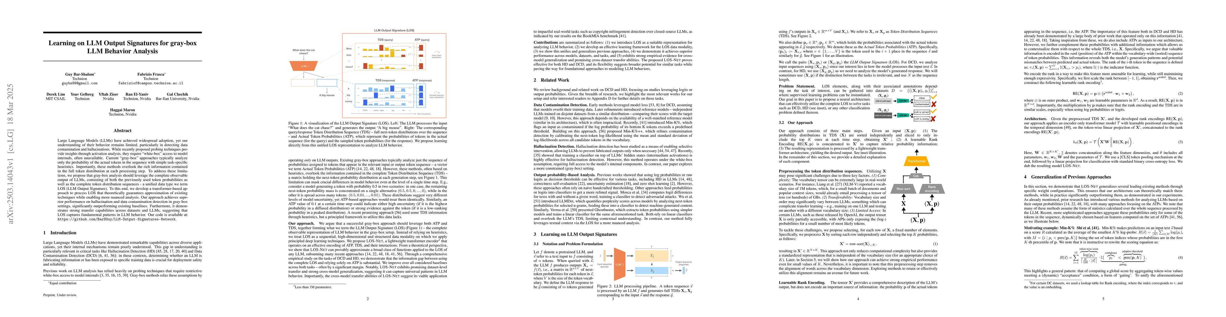 Thumbnail for Learning on LLM Output Signatures for gray-box LLM Behavior Analysis