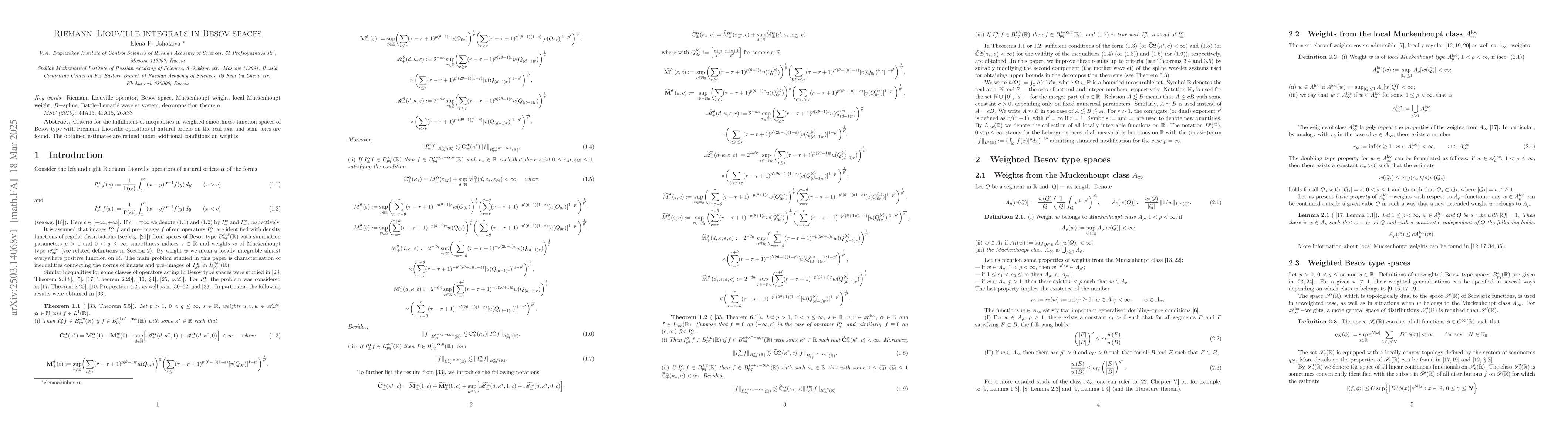 Thumbnail for Riemann-Liouville integrals in Besov spaces