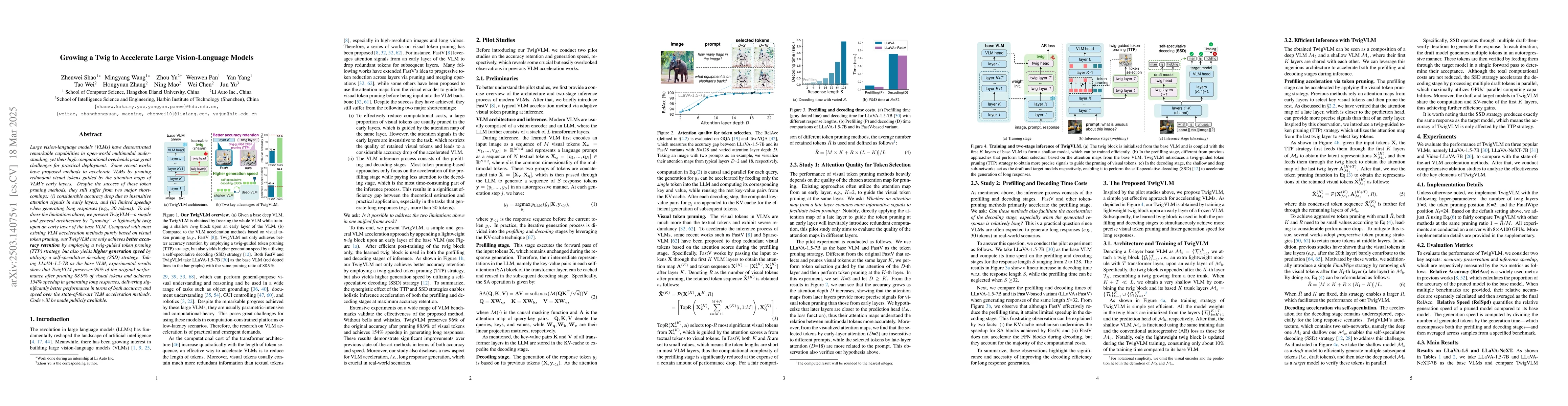 Thumbnail for Growing a Twig to Accelerate Large Vision-Language Models