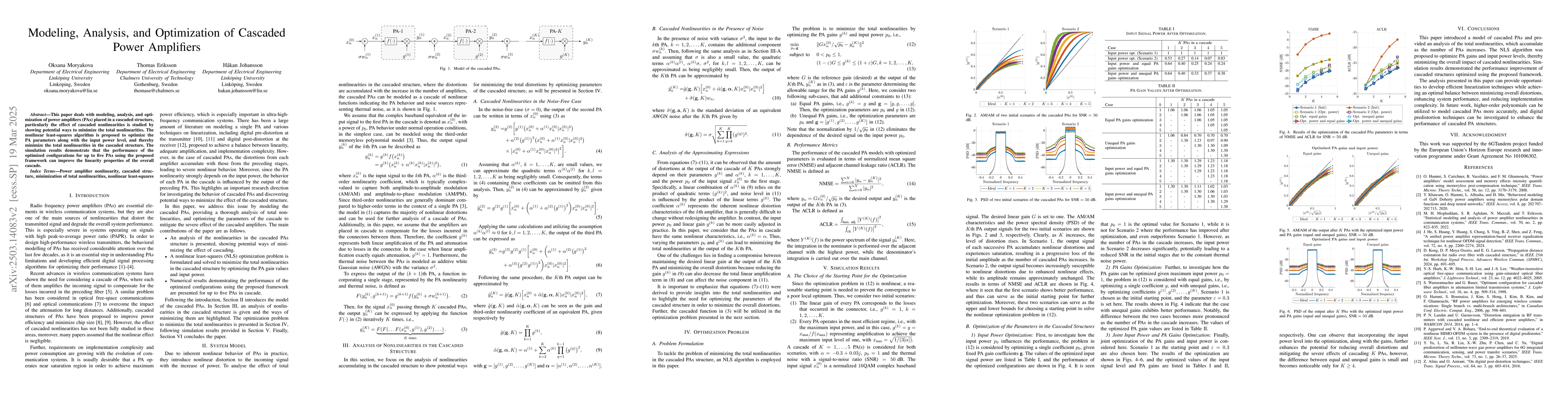 Thumbnail for Modeling, Analysis, and Optimization of Cascaded Power Amplifiers