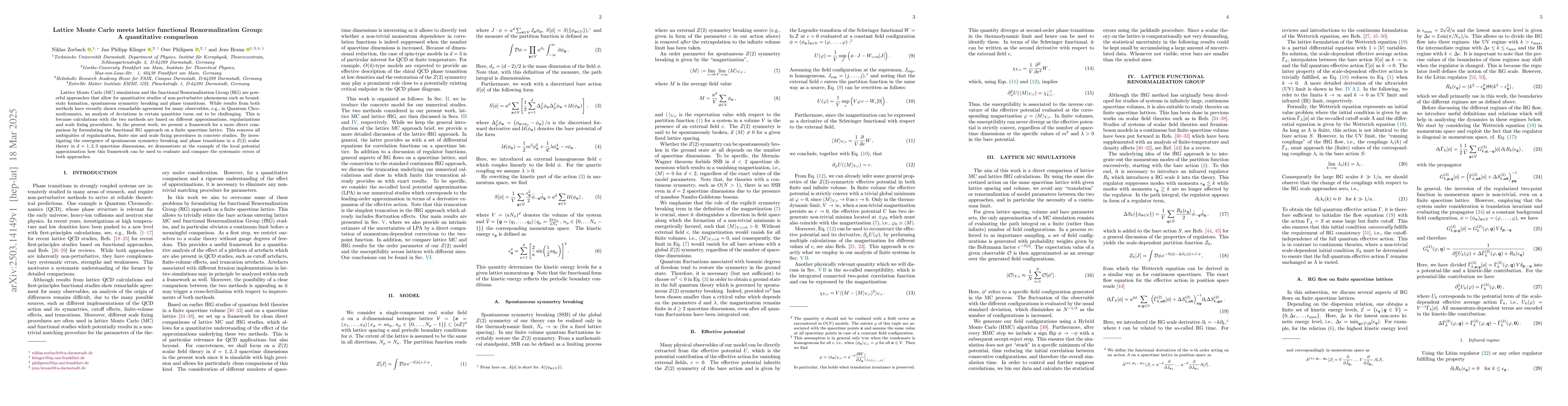 Thumbnail for Lattice Monte Carlo meets lattice functional Renormalization Group: A
  quantitative comparison