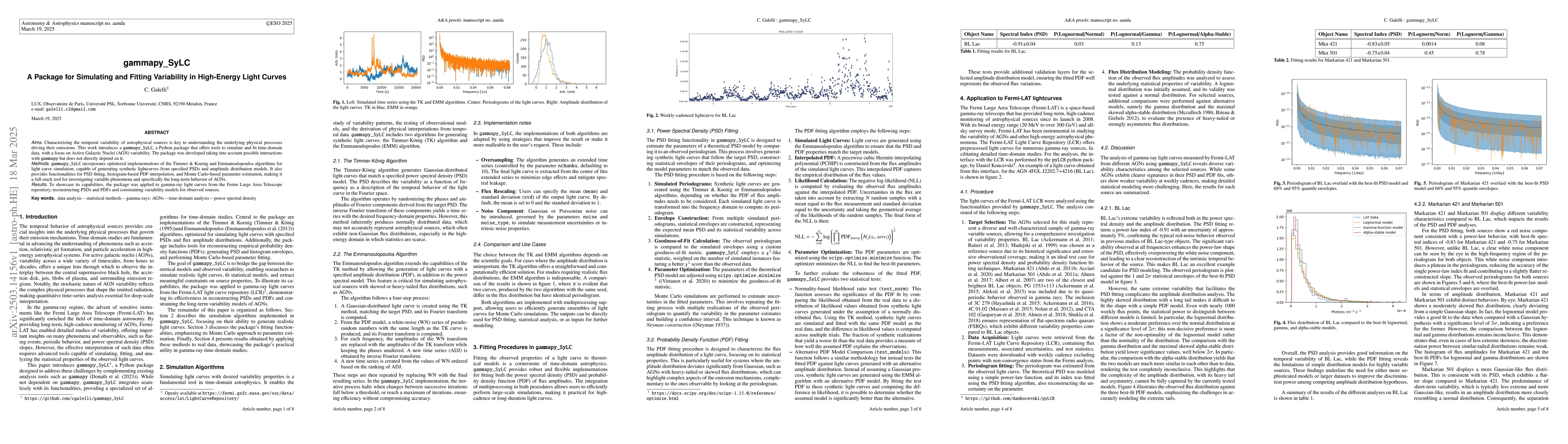 Thumbnail for gammapy_SyLC: A Package for Simulating and Fitting Variability in
  High-Energy Light Curves