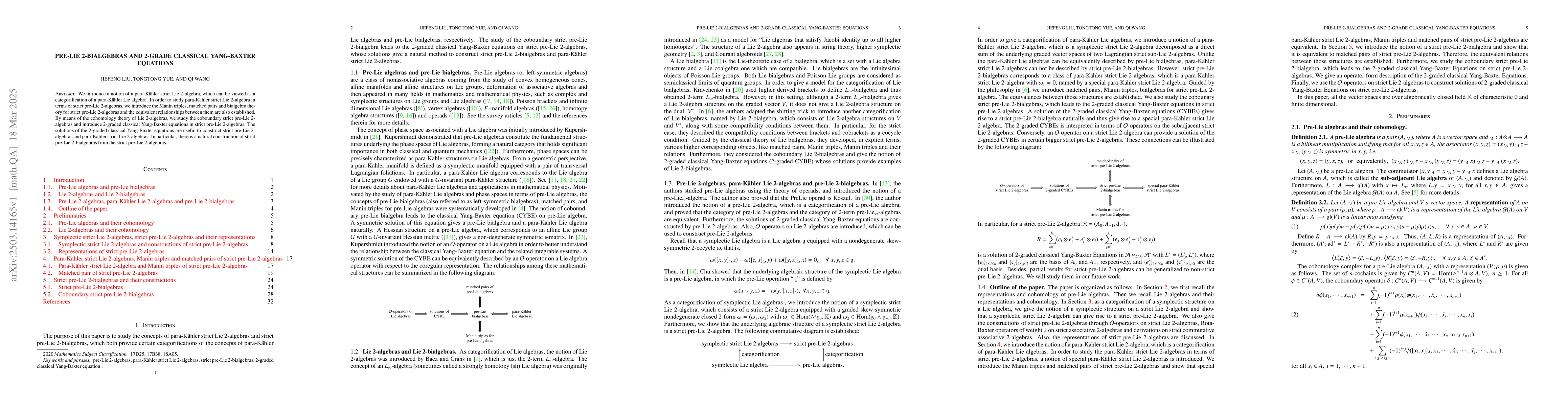 Thumbnail for Pre-Lie 2-bialgebras and 2-grade classical Yang-Baxter equations