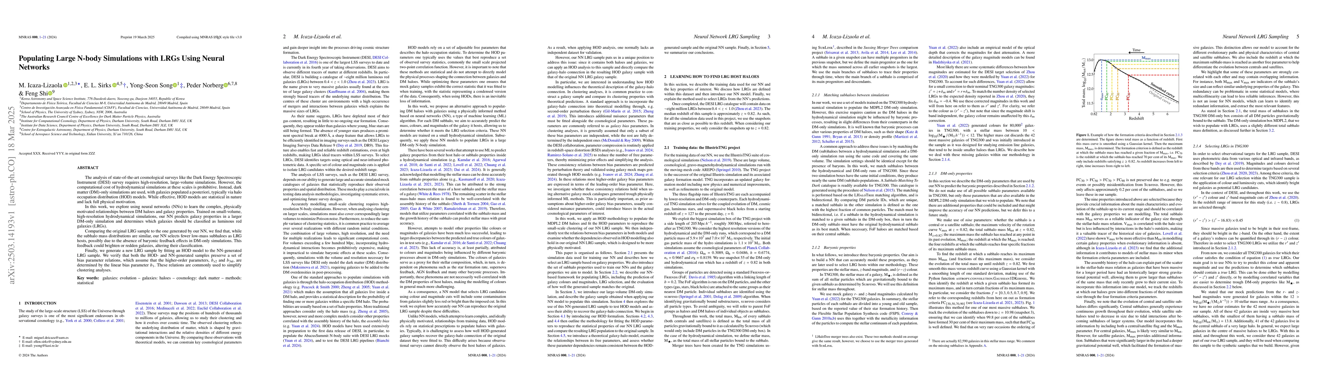 Thumbnail for Populating Large N-body Simulations with LRGs Using Neural Networks