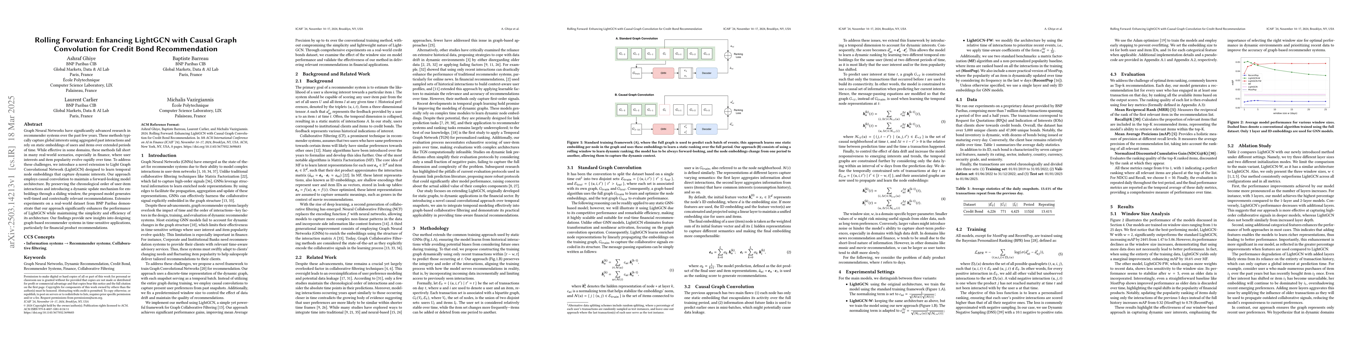 Thumbnail for Rolling Forward: Enhancing LightGCN with Causal Graph Convolution for
  Credit Bond Recommendation