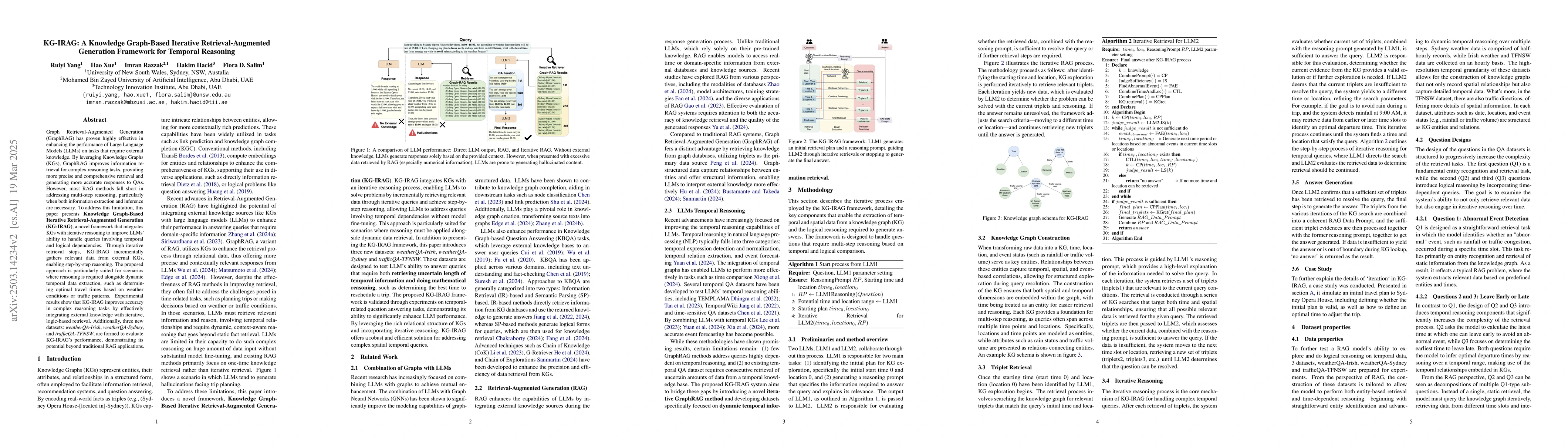 Thumbnail for KG-IRAG: A Knowledge Graph-Based Iterative Retrieval-Augmented
  Generation Framework for Temporal Reasoning