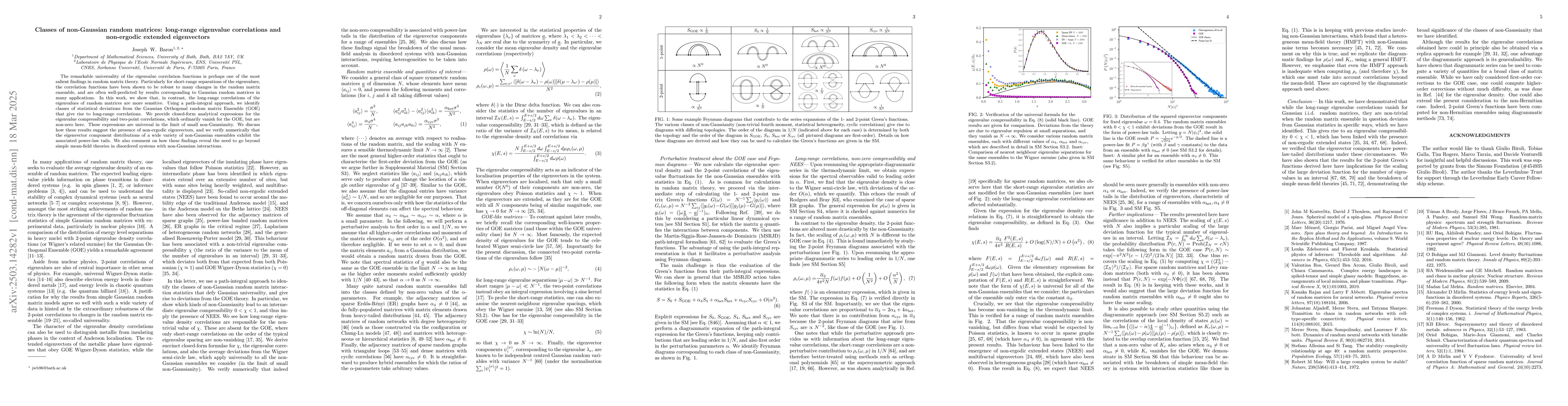 Thumbnail for Classes of non-Gaussian random matrices: long-range eigenvalue
  correlations and non-ergodic extended eigenvectors