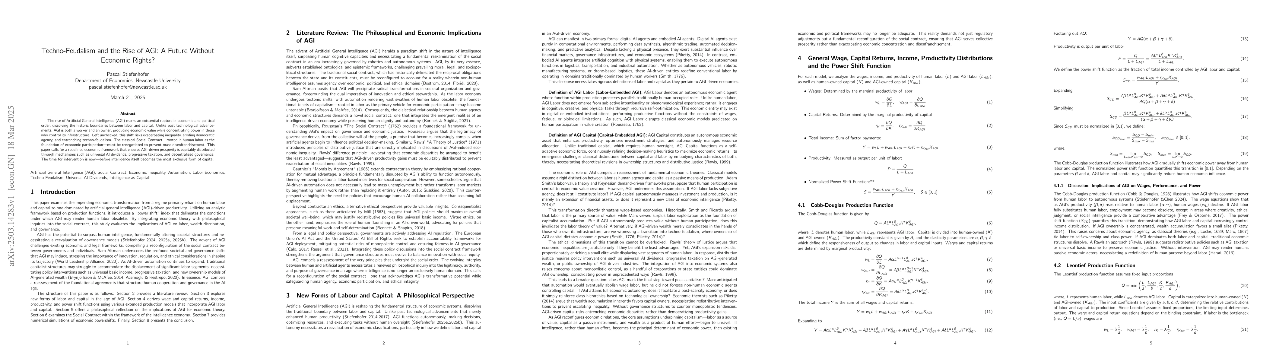 Thumbnail for Techno-Feudalism and the Rise of AGI: A Future Without Economic Rights?